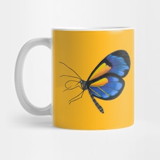 Blue and Yellow Butterfly Mug